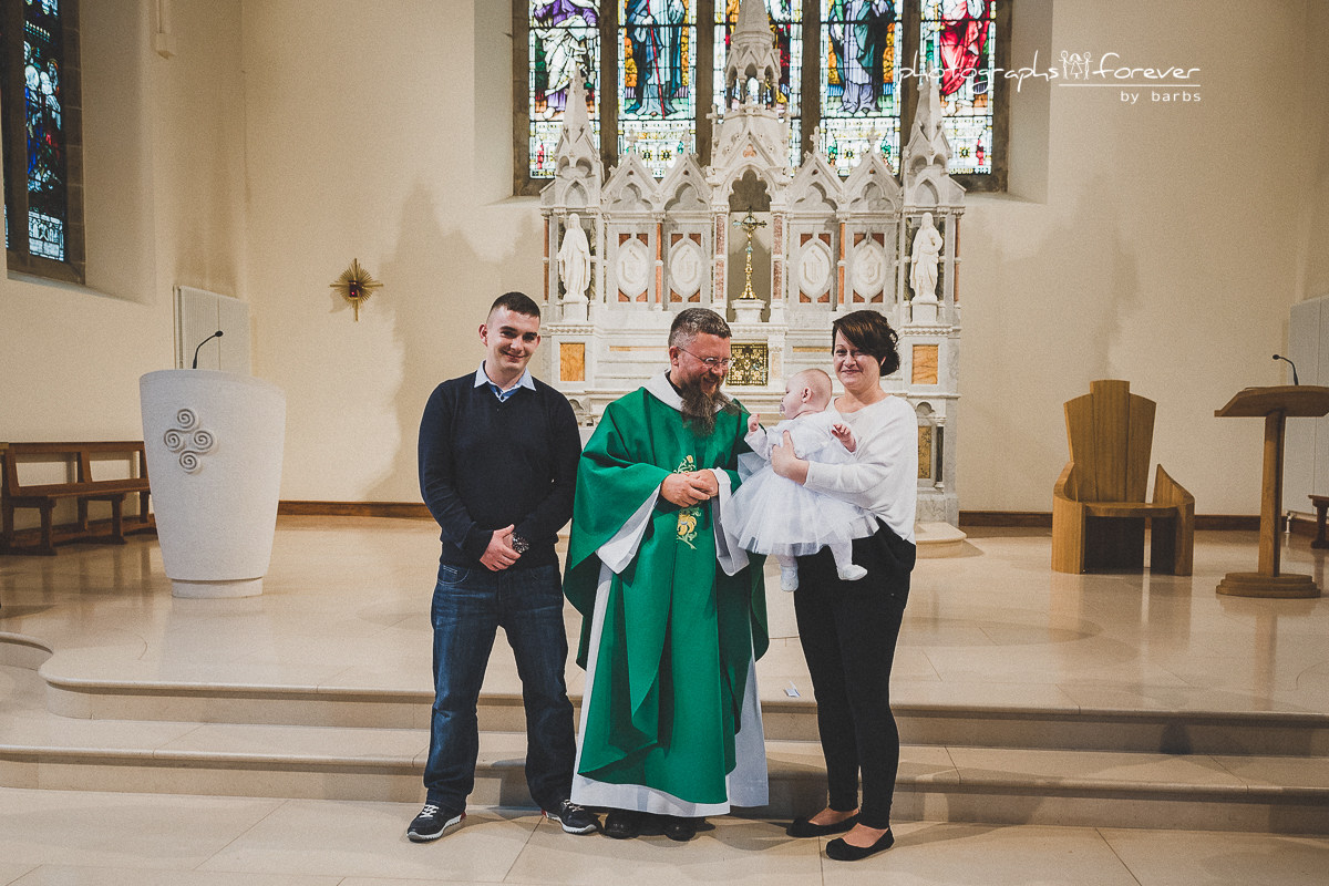 christening photography in monaghan st. joseph's church